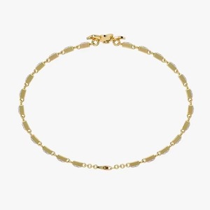 Bracelet pour femme au design personnalisé, plaqué or, en forme de fleur à quatre pétales, serti de diamants Moissanite, bracelet tennis floral - Product Image 4