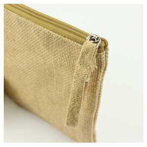 Natural Jute Zipper Pouch for Convenient Storage Organization <b>Watch</b> Boxes & Cases - Product Image 5