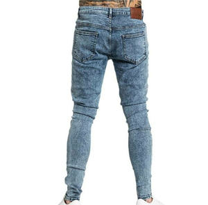 Jean décontracté pour homme, coupe droite, haute qualité, respirant, éco-responsable, en modal/coton, avec détails boutonnés, pour l'hiver et l'automne, directement de l'usine - Product Image 3