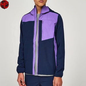 เสื้อแจ็คเก็ตกันลมผู้ชาย สกรีนโลโก้ได้ ระบายอากาศได้ดี มีฮู้ด น้ำหนักเบา ป้องกันลม สำหรับวิ่งและเล่นกีฬา - Product Image 1