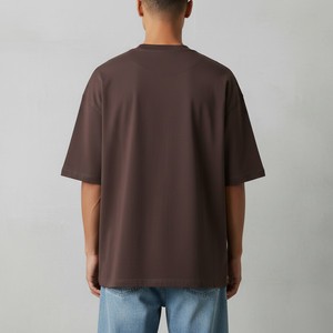 เสื้อยืดโอเวอร์ไซส์ผู้ชายแฟชั่นสตรีทแวร์ทรงหลวมผ้าฝ้ายนุ่มสบายสวมใส่สบายชุดลำลองเสื้อผ้าฤดูร้อน - Product Image 5