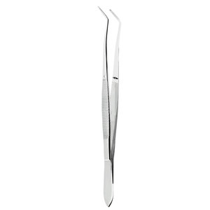 Pinzas de laboratorio con ranuras, longitud 160 mm (ranuradas y curvadas), instrumento de precisión para laboratorio dental, para un manejo seguro - Product Image 5