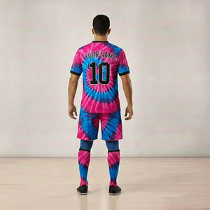 Conjuntos de Camisetas y Pantalones Cortos de Fútbol con Diseño Personalizado e Impresión Digital, Uniformes de Fútbol para Hombre 100% Poliéster, Nombre del Equipo Bordado, Antibacteriano - Product Image 4