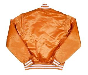 High Quality Satin Varsity Jackets Breathable Plus Size Varsity Style Fabric Satin Baseball Jacket - Product Image 4
