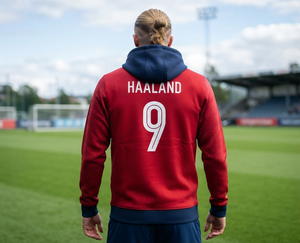 Sudadera con Capucha Inspirada en el Fútbol de Noruega, Sudadera Deportiva de Alto Rendimiento, Prenda Informal con Capucha y Estampado Personalizado - Product Image 3