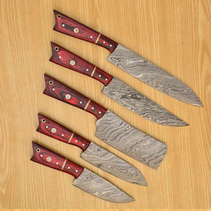 ชุดมีดเชฟเหล็กดามัสกัส ระดับมืออาชีพ เหมาะสำหรับเชฟ ร้านอาหาร และสตูดิโอทำอาหาร - Product Image 2