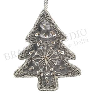 Decoraciones bordadas de tela de árbol de Navidad hechas a mano, adorno personalizado al por mayor con ancla de oveja Reno camello - Product Image 1