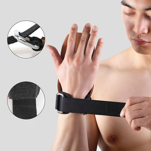 Weightlifting Fitness Accessories Cowhide Weight Lifting Hand Grips <b>Gym</b> Hand Palm Straps Wholesale High Quality Lifting Grips - Product Image 2