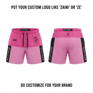 Premium 120 GSM Microfiber Windbreaker <b>Shorts</b> <b>Red</b> Graphic Print Side Panel Custom Sublimation Logo Nylon Windbreaker <b>Shorts</b> - Product Image 2
