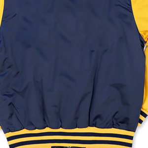 เสื้อแจ็คเก็ตเบสบอล Coppin State รุ่น Spring Varsity พรีเมียม ผ้าซาตินทรงบอมเบอร์ พร้อมโลโก้ปักด้านหน้า ขอบผ้าริบถัก และกระเป๋าอเนกประสงค์ - Product Image 5