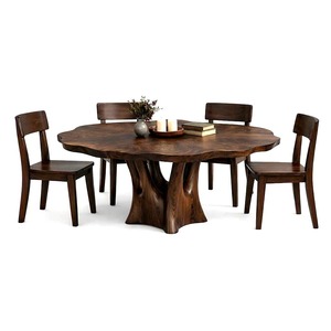Luxali Wooden Luxurious and uniquely crafted wooden <b>dining</b> <b>table</b> designed to create a warm and inviting atmosphere. - Product Image 5