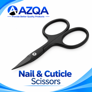 Tijeras Profesionales de Acero Inoxidable Negro de Punta Fina para Uñas y Cutículas, para un Cuidado Preciso de Manicura y Pedicura - Product Image 2