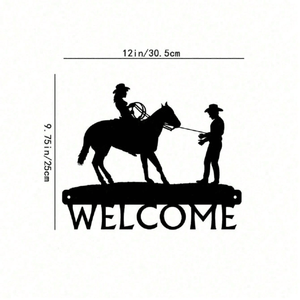 CIFbuy Decorazione da Parete in Metallo Stile Western Vintage con Ricami, per Soggiorno, Ingresso, Camera da Letto (TikTok) - Product Image 6