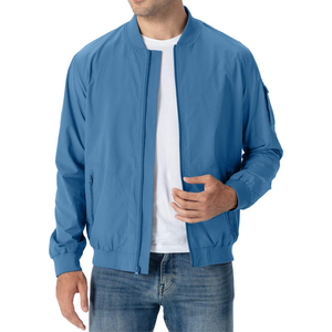 Custom Embroidery Logo Bomber <b>Jacket</b> Nylon Fabric Black Nylon Fabric Satin Oversized <b>Jacket</b> Thick American Style Bomber <b>Jacket</b> - Product Image 3