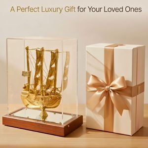 Maqueta de Barco Titanic de Latón en Tendencia, con Caja de Acrílico, Diseño Tradicional Hecho a Mano, Duradera, Ecológica, de 9 Pulgadas, para Decoración del Hogar y Regalos - Product Image 5
