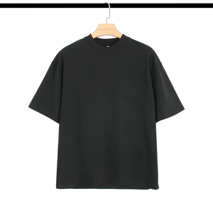 100% Cotton Summer New Men's T-<b>shirt</b> <b>White</b> Solid O-neck Short Sleeve Casual Boxy Style with Digital Printing - Product Image 3