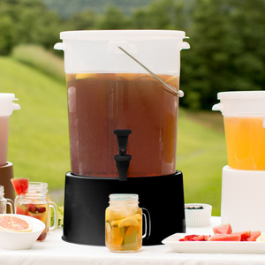Bouilloire à eau avec robinet, distributeur de boissons, seau à jus froid, <span class=keywords><strong>limonade</strong></span>, réservoir de stockage de liquides, organisateurs de réfrigérateur extérieur - Product Image 4
