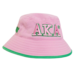 Chapeau Bob AKA pour Femme Brodé à Large Bord, Chapeau de Soleil Rose Vert en Coton, Casquette de Pêcheur Décontractée pour l'Extérieur, Chapeau d'Été - Product Image 3