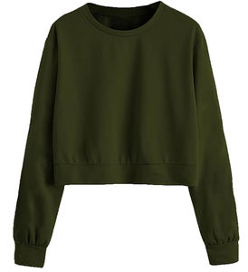 Sudadera corta personalizada para mujer, ropa informal, sudadera nueva, estilo oversize, precio de mayoreo, barata. - Product Image 1