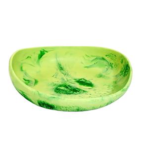 Bol et plat de service en résine écologique artisanale, passe au lave-vaisselle, prêt à l'emploi pour les fêtes, fabriqué en Inde - Product Image 1