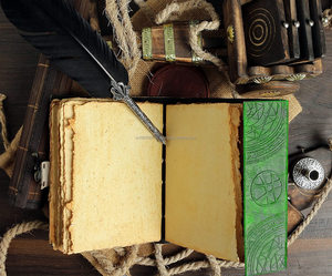 Carnet de croquis Vintage en cuir pour hommes et femmes, carnet d'écriture à reliure en cuir - Product Image 4