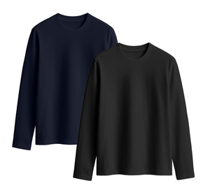 Camiseta de Punto de Manga Larga para Mujer, Cuello Redondo, Corte Regular, Informal, para Todas las Temporadas, 100% Algodón, Transpirable, Venta al Por Mayor, ODM - Product Image 6