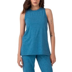 Camiseta sin Mangas Deportiva Informal para Mujer, de Jersey Sólido, Transpirable, de Secado Rápido, para Yoga, Ejercicio y Fitness - Product Image 3