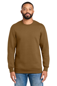 Sweat-shirt à col rond pour homme, 100% coton, couleur unie, coupe classique, tissu tricoté, pull décontracté, doublure écologique, vêtements d'hiver - Product Image 1