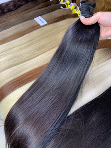 Cabello individual de donante de Vietnam, precio al por mayor, sin enredos y apariencia lisa y Lisa, extremos súper doblemente dibujados - Product Image 6
