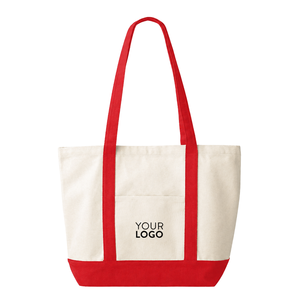 Sac fourre-tout personnalisé pour femmes, 100% coton, écologique, léger, avec poche avant, doubles poignées d'épaule, réutilisable pour les courses et les courses alimentaires - Product Image 1