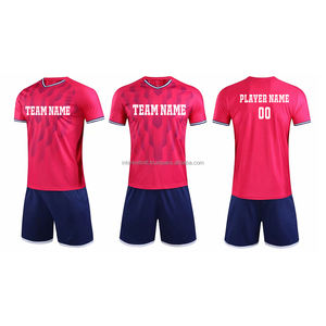 Ensemble de maillots et shorts de football, uniformes de football personnalisés par sublimation, respirants, grandes tailles pour adultes - Product Image 2