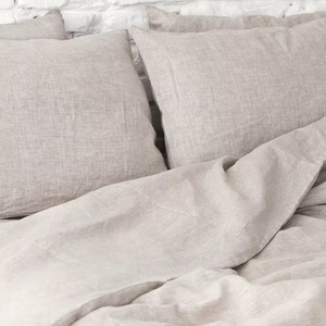 Housse de coussin carrée en lin blanc tissé, lavable, style nordique pour la maison et la chambre - Product Image 5