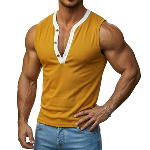 Factory Direct Men's <b>Athletic</b> Sleeveless Shirt Muscle Fit Tank Top Modern Urban Leisure Clothing Custom Logo Tank Tops For Men - Product Image 1