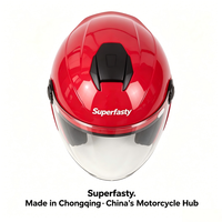 Casque de moto demi-face personnalisé en ABS, léger, pour la ville, les trajets quotidiens, OEM, toutes saisons
