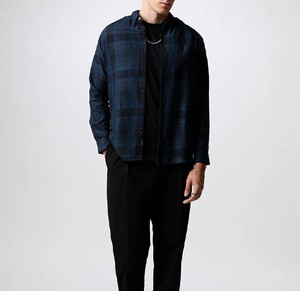 Camisa de Franela para Hombre, Estilo Lujoso, Superventas, Antiarrugas, Transpirable, Ecológica, de Alta Calidad, Precio Razonable, Mangas Largas - Product Image 2