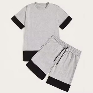 Conjuntos Cortos Transpirables de Poliéster/Algodón para Hombre al por Mayor, Logotipo Personalizado OEM, Camiseta Informal, Conjuntos Cortos de Moda, Trajes Deportivos de Verano - Product Image 6