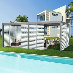 Accessoires pour pergola à lames orientables d'extérieur : Écrans de pergola haut de gamme pour les lames et les couvercles de ventilation - Product Image 2