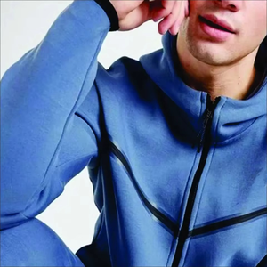 Survêtement d'hiver pour homme grande taille, qualité supérieure, personnalisable, deux pièces, en molleton technique 100 % coton, séchage rapide et respirant - Product Image 6