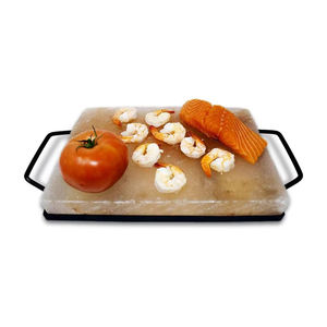 แผ่น/อิฐ/แผ่นรองเกลือหิมาลัยสีชมพูธรรมชาติ  เป็นมิตรกับสิ่งแวดล้อม ทำด้วยมือ ขนาดสั่งทำได้ งานฝีมือ ถาดเหล็กสำหรับบาร์บีคิว ให้สัมผัสที่แท้จริง - Product Image 1