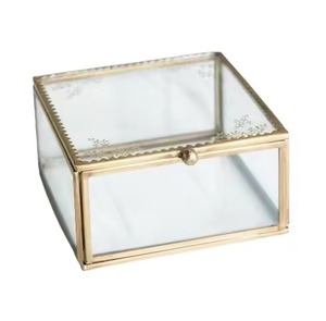 Classic Metal & Glass Jewelry Box Elegant Trinket Case for Rings Earrings Necklace Bracelet Home Bedroom Gift Display - Product Image 3