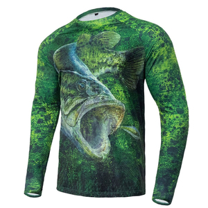 เสื้อตกปลา OEM UPF UV สำหรับผู้ชาย แขนยาว ระบายอากาศ แห้งเร็ว ไซส์ใหญ่ ผ้าแคนวาส - Product Image 4