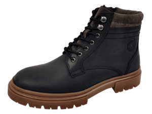 Botas Chelsea para Hombre Grant, Parte Superior de Cuero Milled, Entresuela de Piel de Oveja, Forro de Malla, Forro de PU, Suela de TPR, Cómodas, Suaves, Punta Cerrada, Sin Cordones - Product Image 4