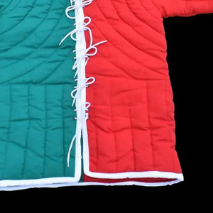 Medieval Quilted Gambeson Cotton Aketon Coat <b>Jacket</b> Red Green Padding Costume For LARP SCA Cosplay Reenactment - Product Image 3