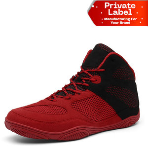 Zapatillas de Boxeo de Corte Medio al por Mayor de Fábrica, Botas de Entrenamiento de Color Personalizado, OEM, Diseño Personalizado, Zapatillas de Combate de Caña Baja con Alto Agarre y Rendimiento - Product Image 1