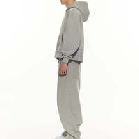 Ensemble survêtement homme hiver, sweat à capuche et pantalon, molleton épais 100% coton French Terry 380g, confortable, décontracté, style streetwear