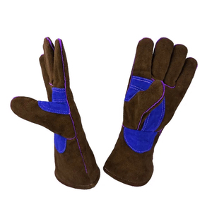 New Trending Product Safety Construction Welder Work <b>Gloves</b> Top Quality Cowhide Leather Industrial Use Safety Welding <b>Gloves</b> - Product Image 3
