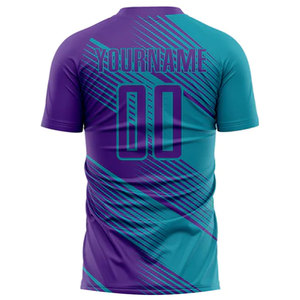 Maillot de football à manches courtes col rond entièrement personnalisé, nouvelle saison, séchage rapide, respirant, uniformes de haute qualité, impression de maillots de football - Product Image 5
