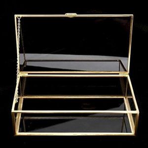 Customized Glass Storage <b>Box</b> With Metal Frame For Jewelry Organizers And Decorative Display Use - Product Image 4