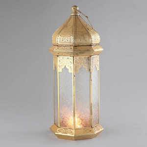 Metal Rectangular <b>Moroccan</b> Lantern With Butterfly Die Cutting Design For Home <b>Decoration</b> Durable Outdoor Indoor Use - Product Image 3