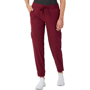 Knitted Drawstring Waist <b>Ankle</b>-Length Pants Women's Casual Mid Rise Solid Color Breathable Spandex Polyester Blend - Product Image 3